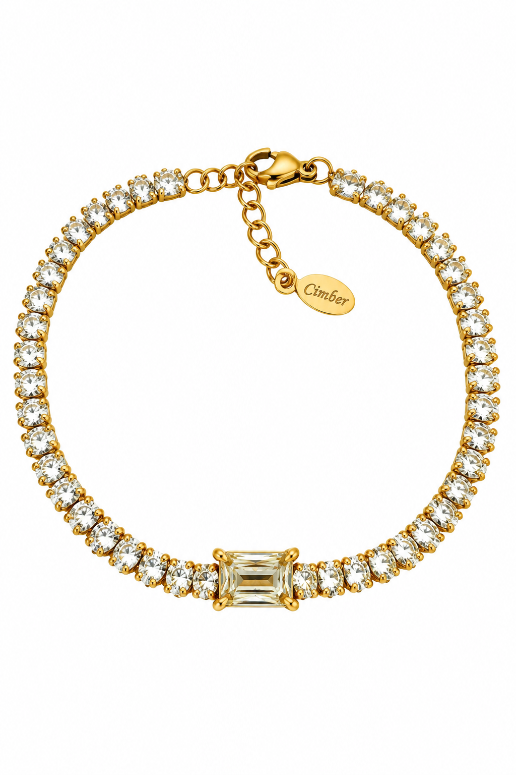 Rectangle CZ Tennis Bracelet