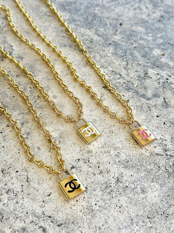 CC Lock Charm Necklace