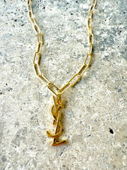 YSL Paperclip Necklace