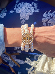 CC Large ALL Pearl Button bracelet