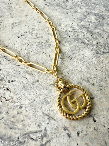 GG Lion Knocker Necklace