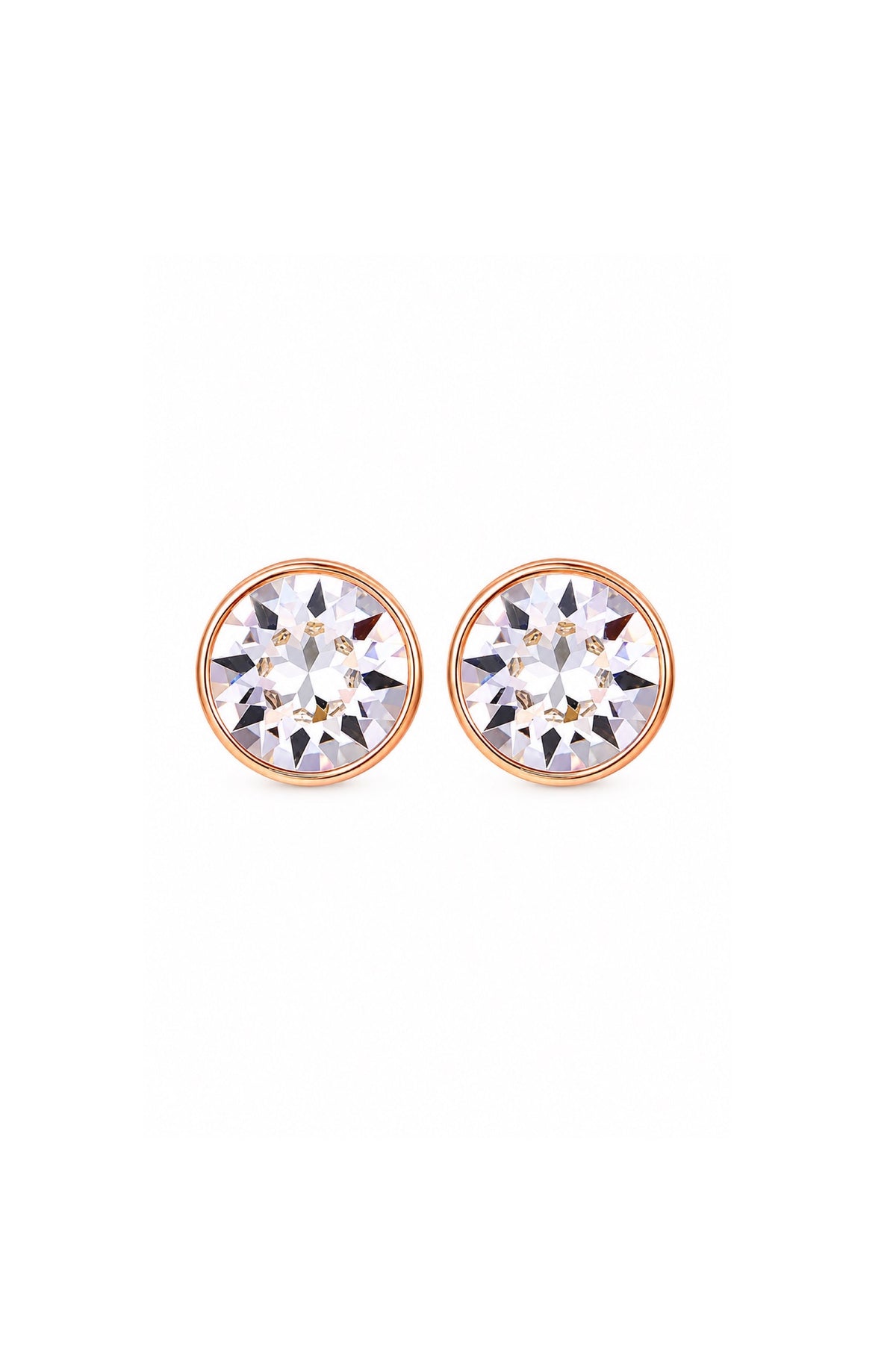 Classic Swarovski Gold Stud Earring