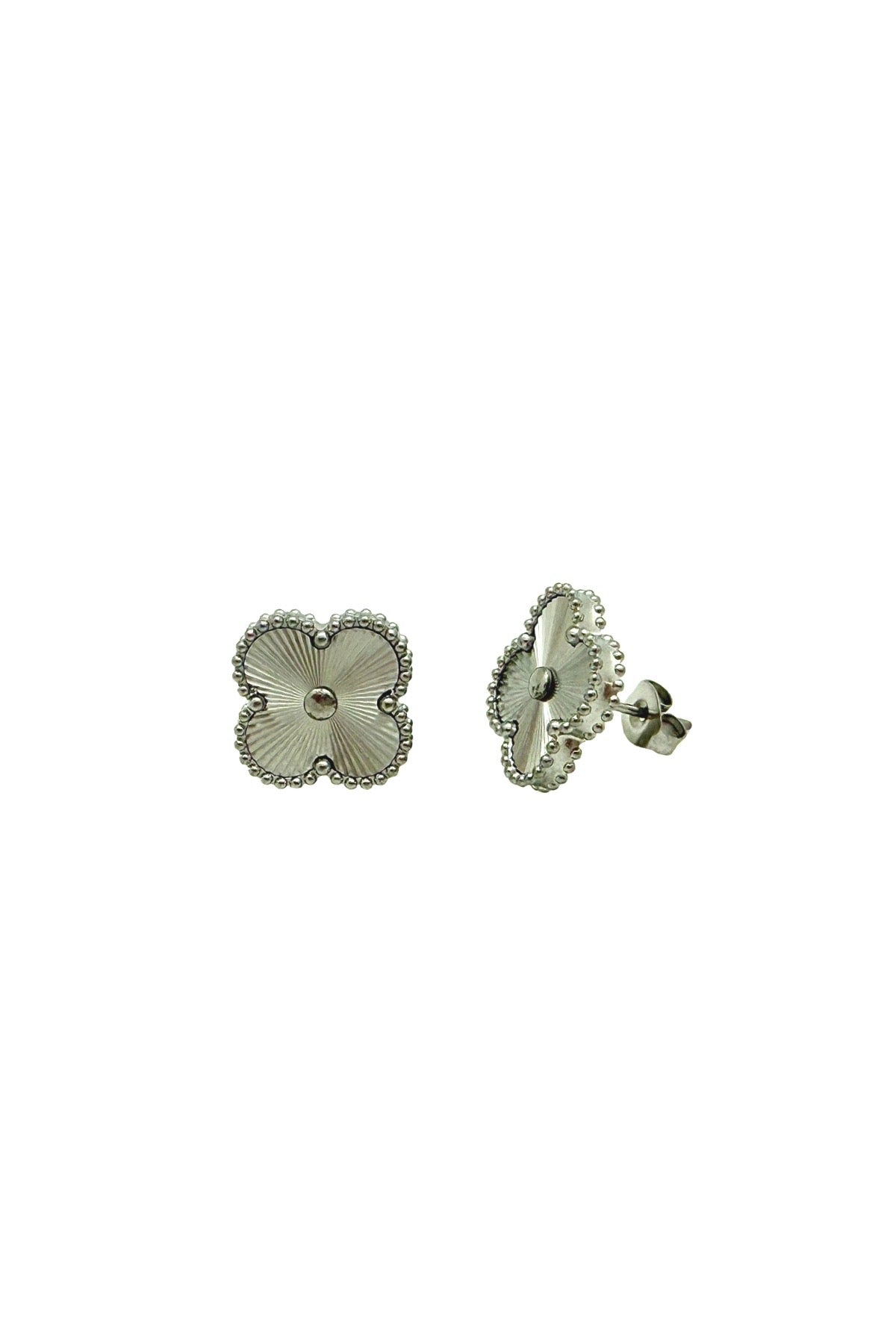 Silver Clover Earrings