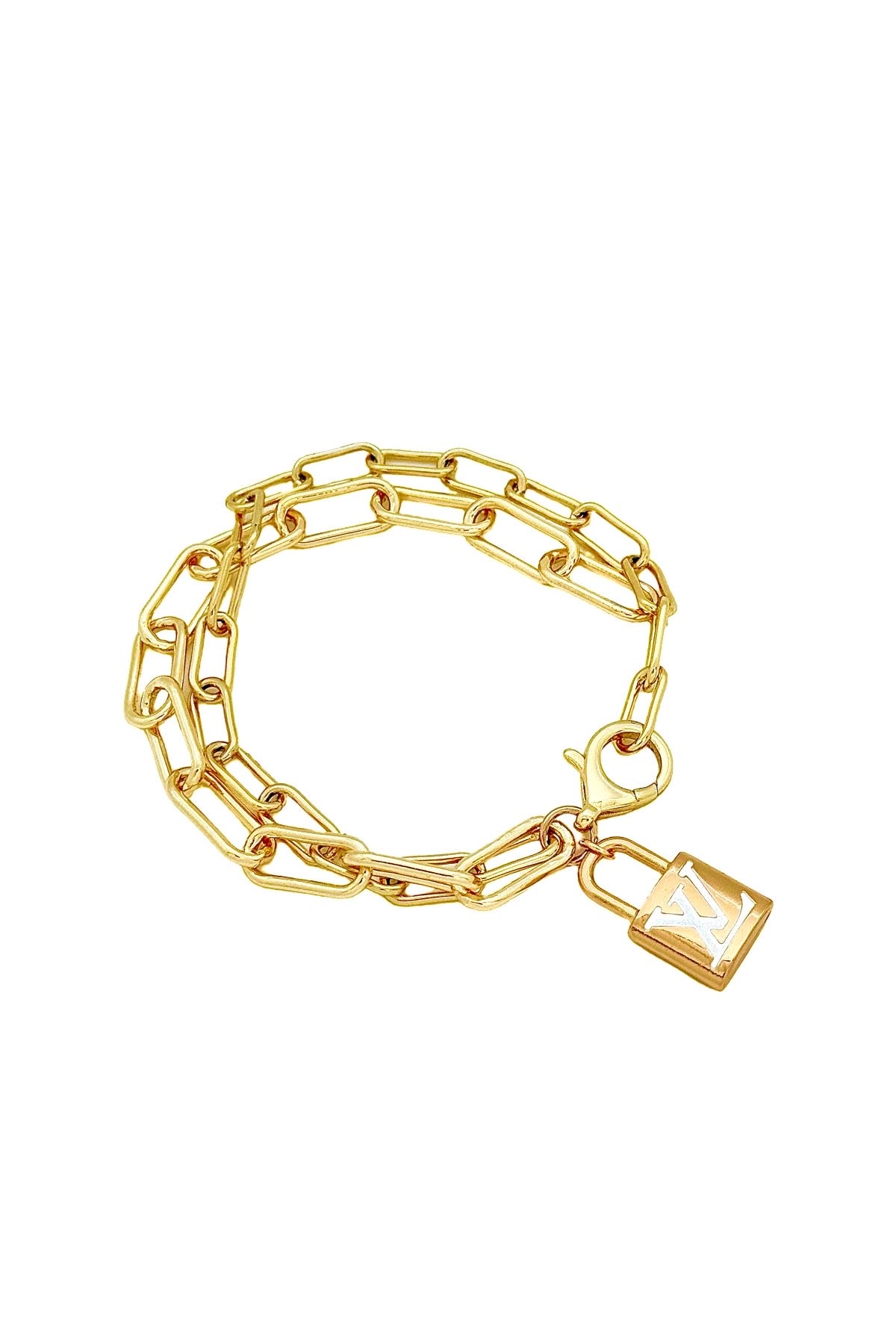 LV White Lock bracelet
