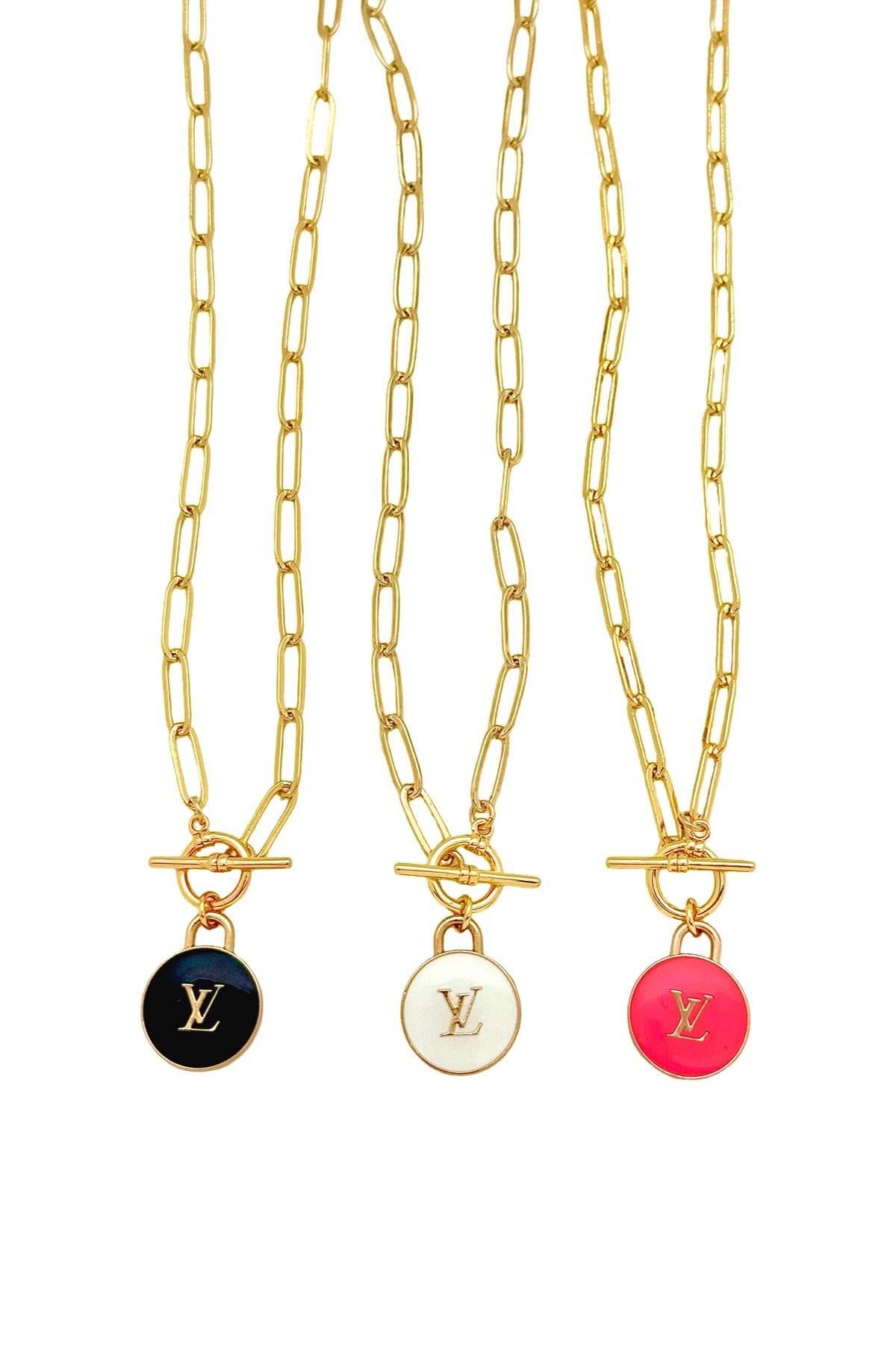 LV Link Charm Necklace