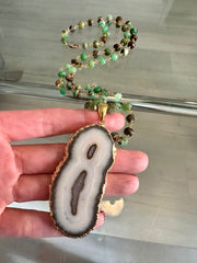 Green Stalactite Necklace
