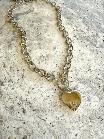 P-RAD Silver Heart Necklace