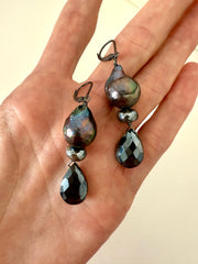 Black Pearl Earrings