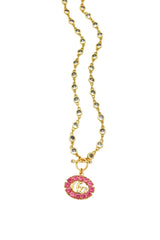 GG Pink CZ Necklace