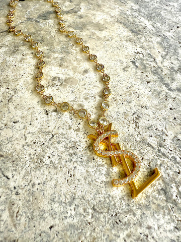 Large Saint CZ Necklace