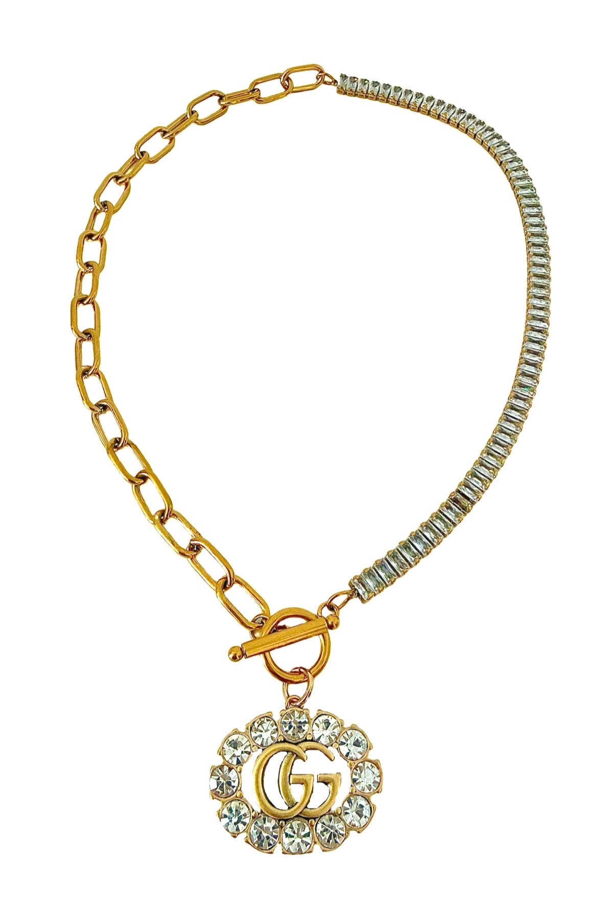 GG Half CZ Necklace