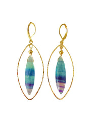 Marquis Fluorite Earrings