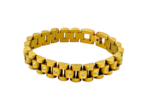 Rolo CZ Band Bracelet