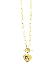 LV Heart & Toggle Necklace