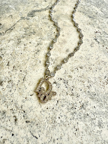 DR Silver CZ Necklace