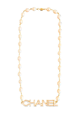 CC Pearl Word Necklace