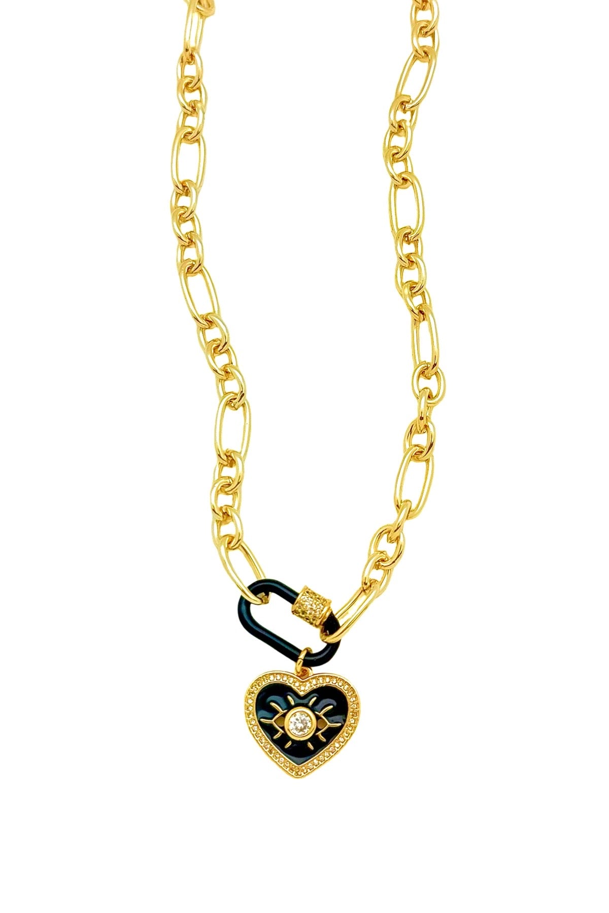 Black Eyed Heart Necklace