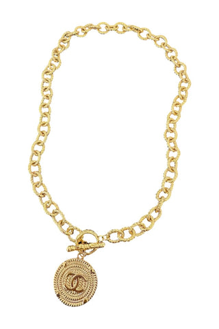CC Golden Medallion Necklace