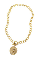 CC Golden Medallion Necklace