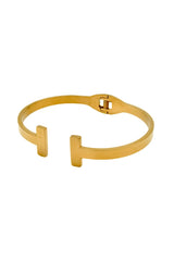 T-shape Gold Bracelet