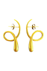 Gold Swirl Earrings
