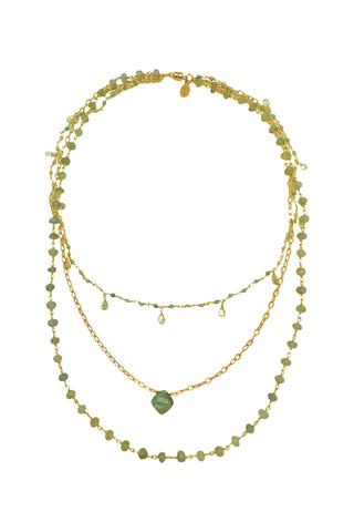 Three Layer Lab Necklace