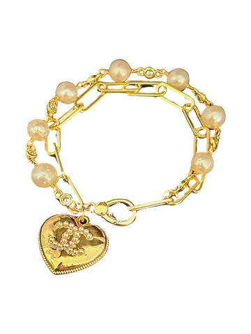 CC Pearl Heart bracelet
