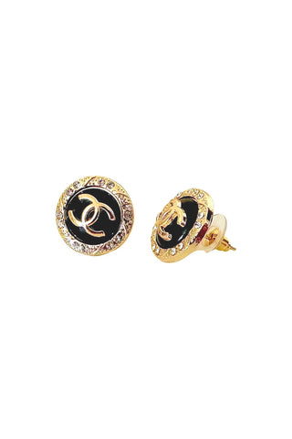 CC Black Sparkle Earrings