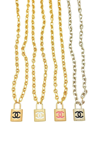 CC Lock Charm Necklace