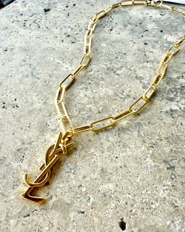 YSL Paperclip Necklace