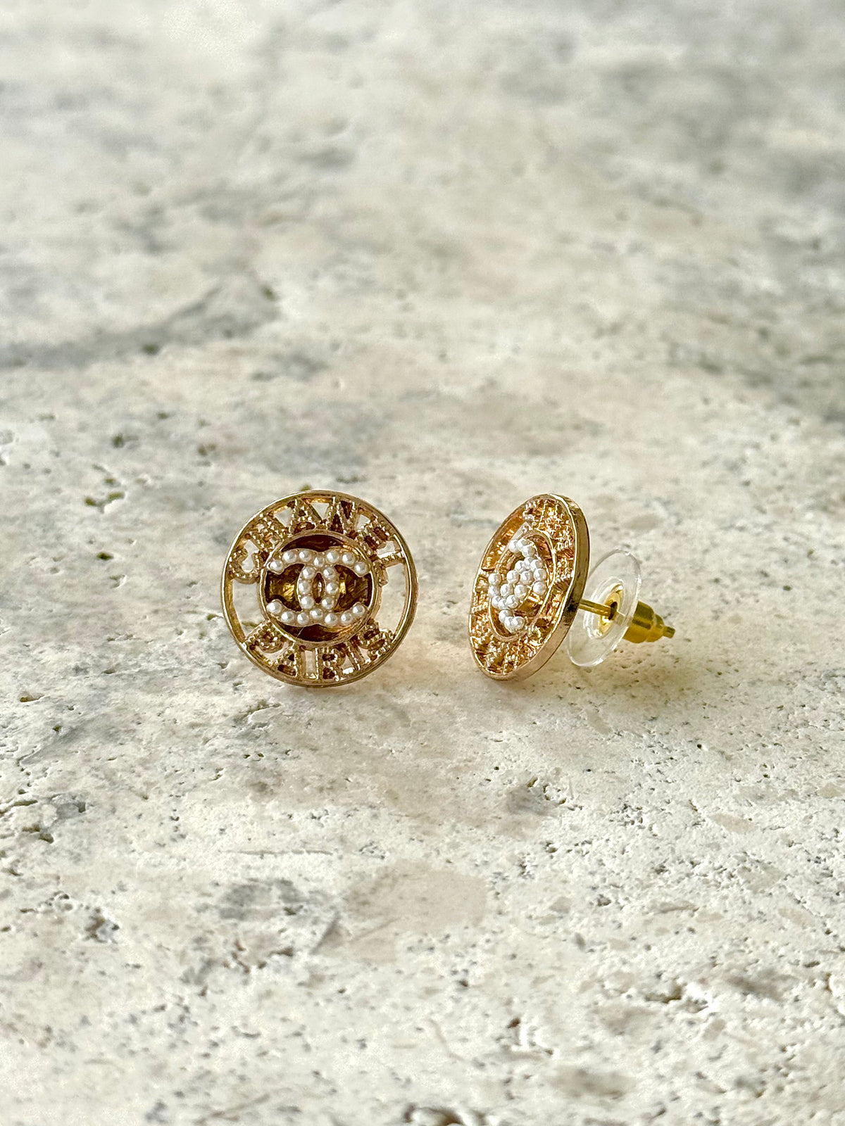 CC Paris Button Earrings
