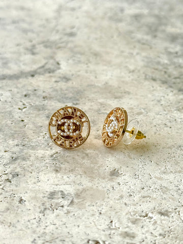 CC Paris Button Earrings