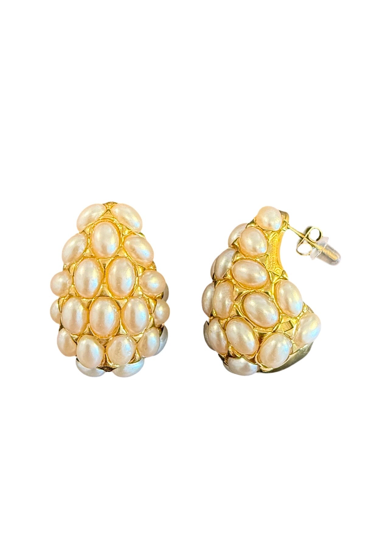 Large Pearl Teardrop Earrings