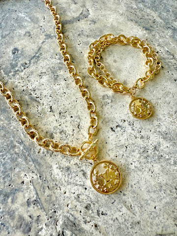 LV Gold Coin bracelet