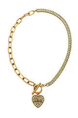 DR Heart Toggle Necklace