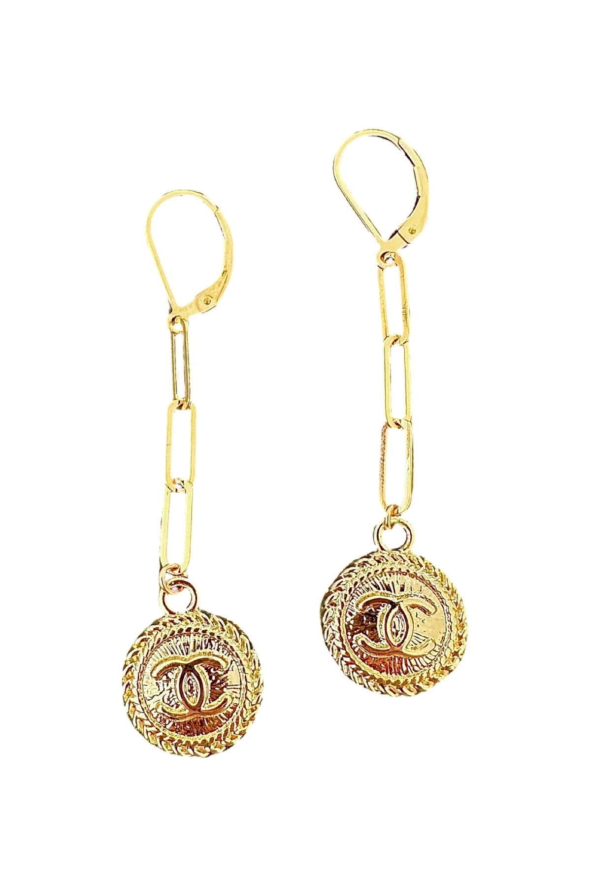 CC Gold Coin Earrings