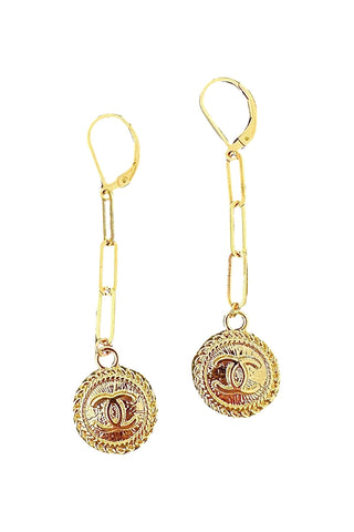 CC Gold Coin Earrings