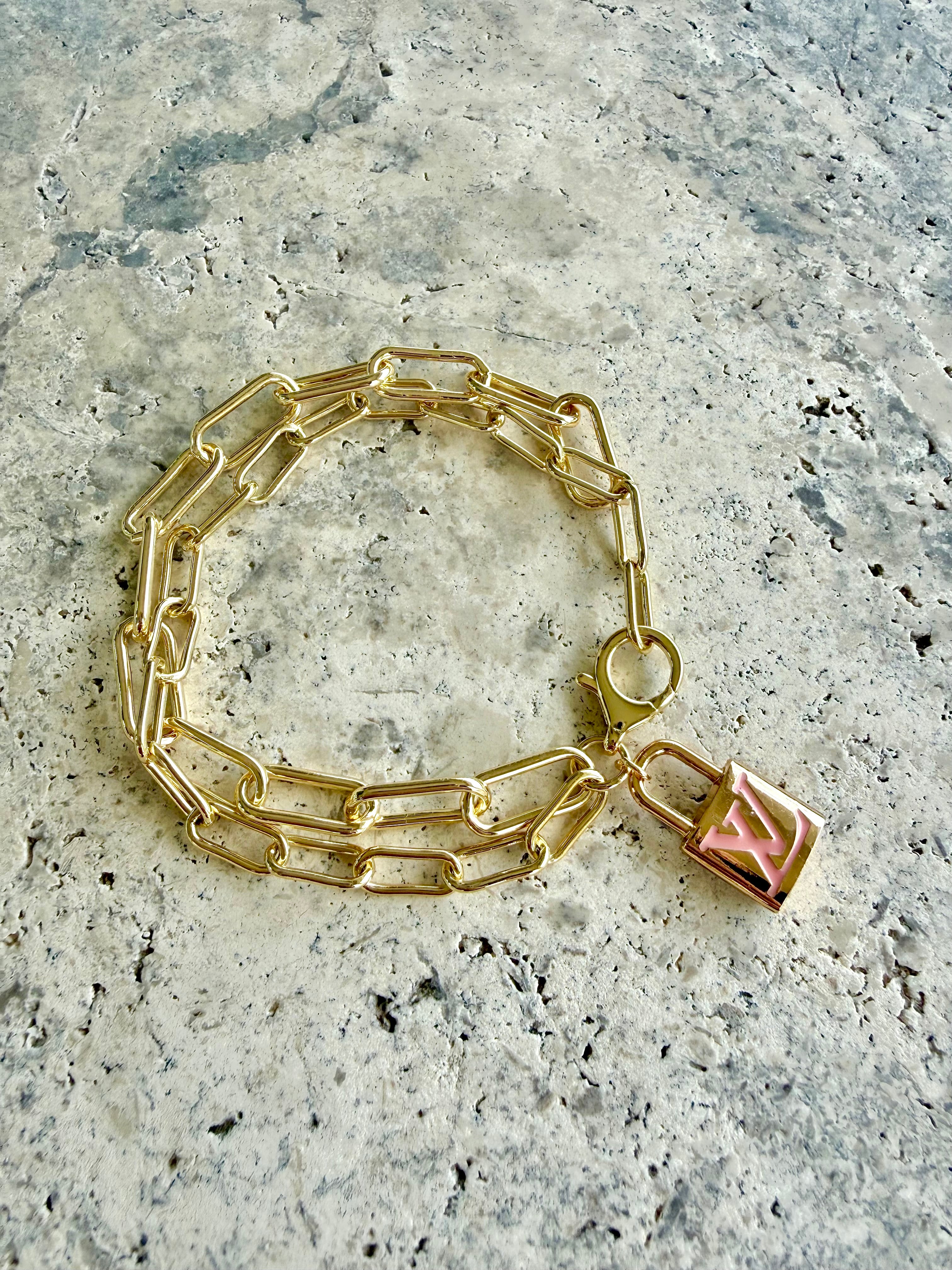LV Pink Lock bracelet