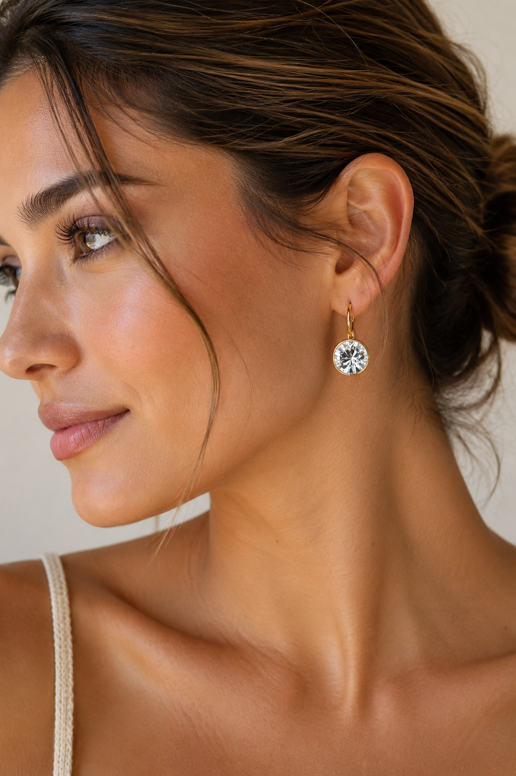 Classic Swarovski Gold Ear drop