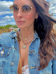 CC Golden Medallion Necklace