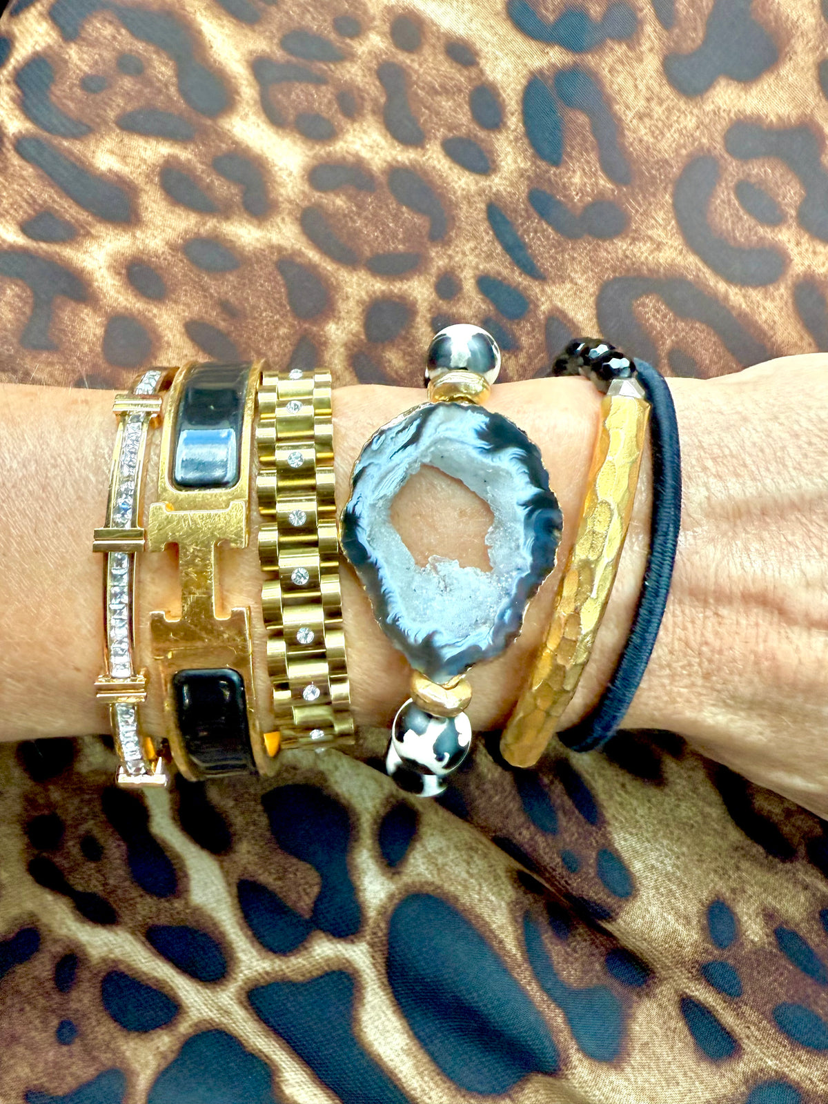 Rolo CZ Band Bracelet