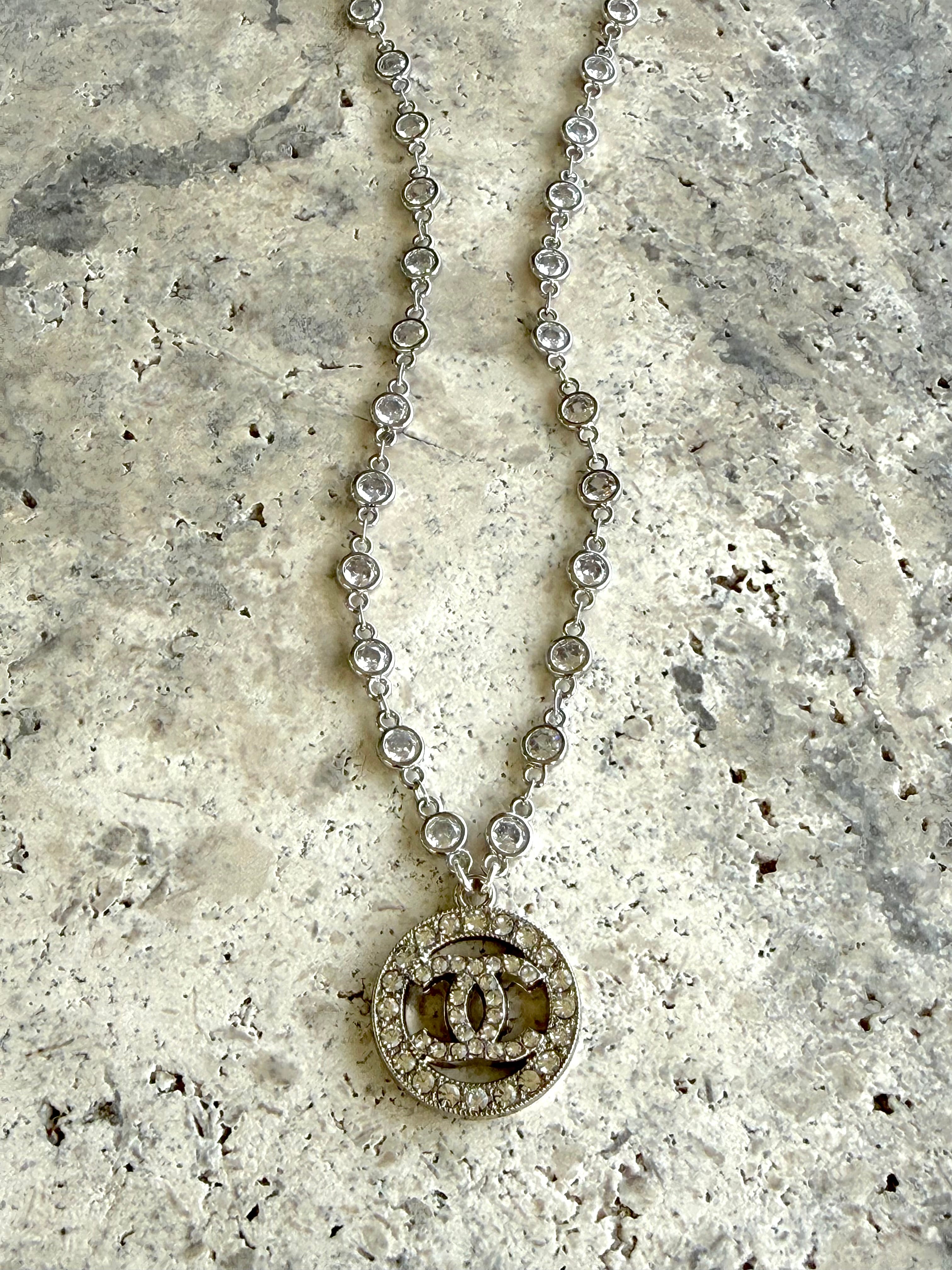 CC Silver CZ Necklace