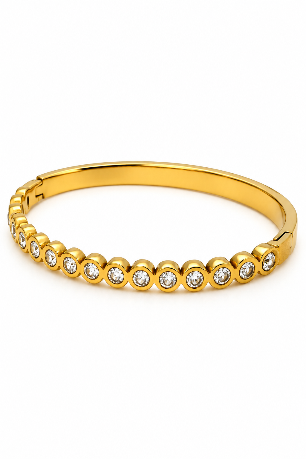 Round Bezel Gem Bracelet