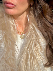 CC Golden Medallion Necklace