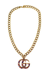 GG CZ Logo Necklace