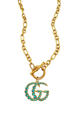 GG Turquoise CZ Necklace