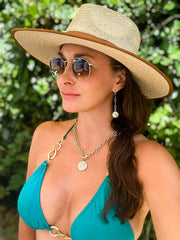 CC Golden Medallion Necklace