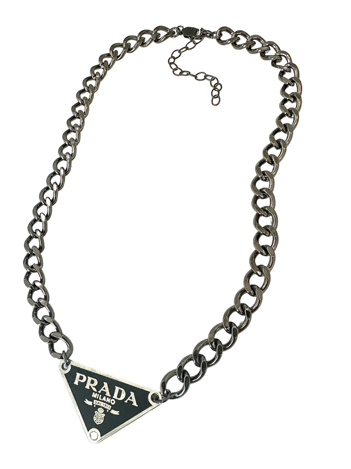 P-RAD Black on Black Tag Necklace
