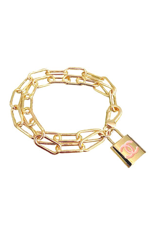 CC Pink Lock bracelet