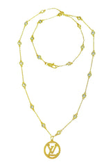 Round Logo Layer Necklace